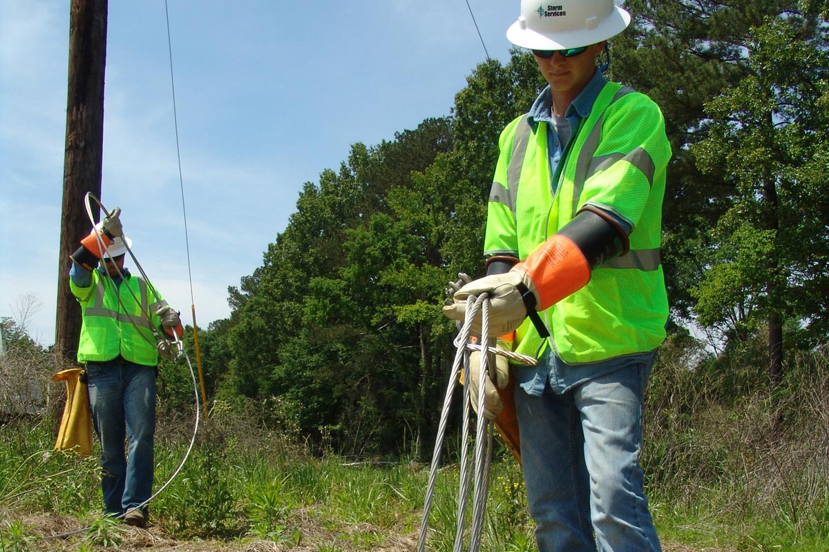 Recovery of transmission materials.